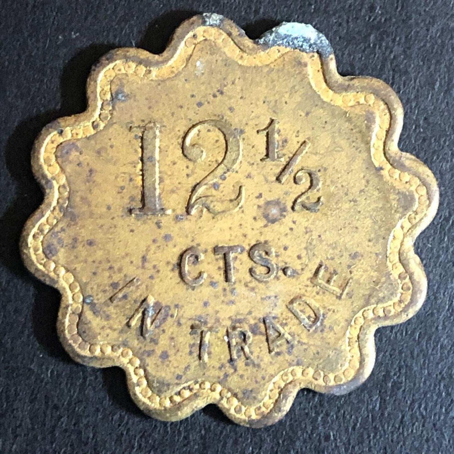 F.C. Duncan Livermore (CA) G/F 12 1/2¢ Trade Token c1920's 25.5mm - Scarce