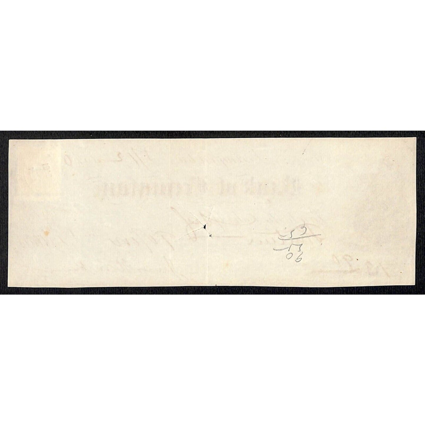 Bank of Lexington VA 1870 $13.90 Bank Check w/ Tax Stamp Vignette