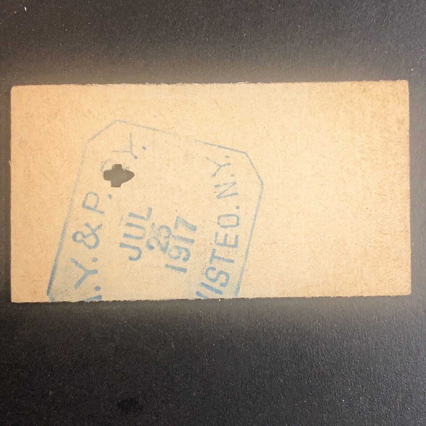 New York & Pennsylvania Railroad July 25 1917 Rexville, NY Ticket #30262