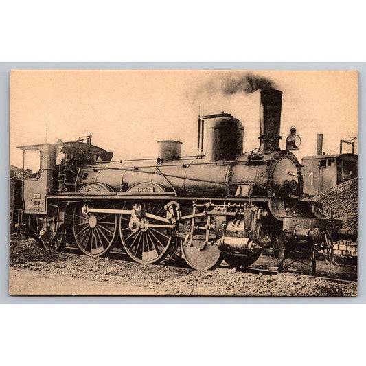 French Railroad RPPC* Postcard Machine 121 C 059 Series 121C 051-069 c1900 H.M.P