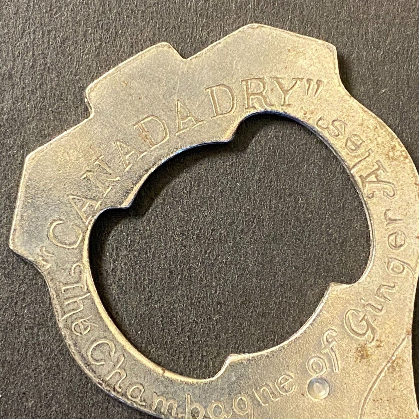 Canada Dry "Champagne of Ginger Ale" Vintage Steel Bottle Opener 3"
