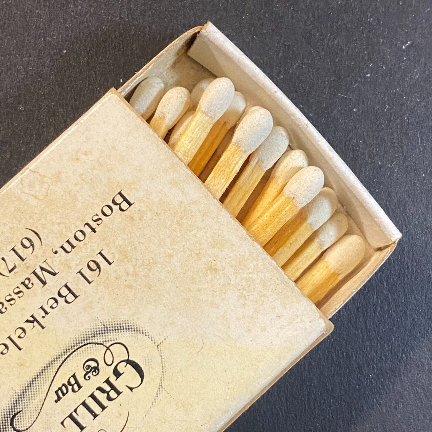 Grill 23 & Bar Restaurant Boston Vintage Matchbox Scarce