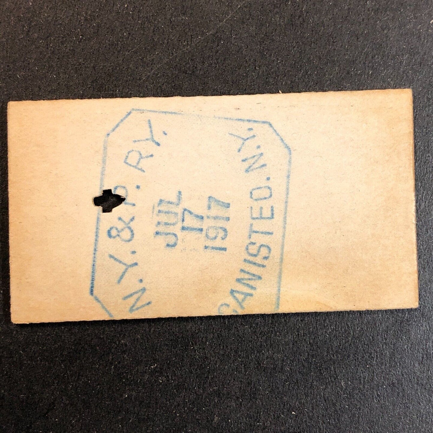 New York & Pennsylvania Railroad July 17 1917 Genesee, PA Ticket #10742