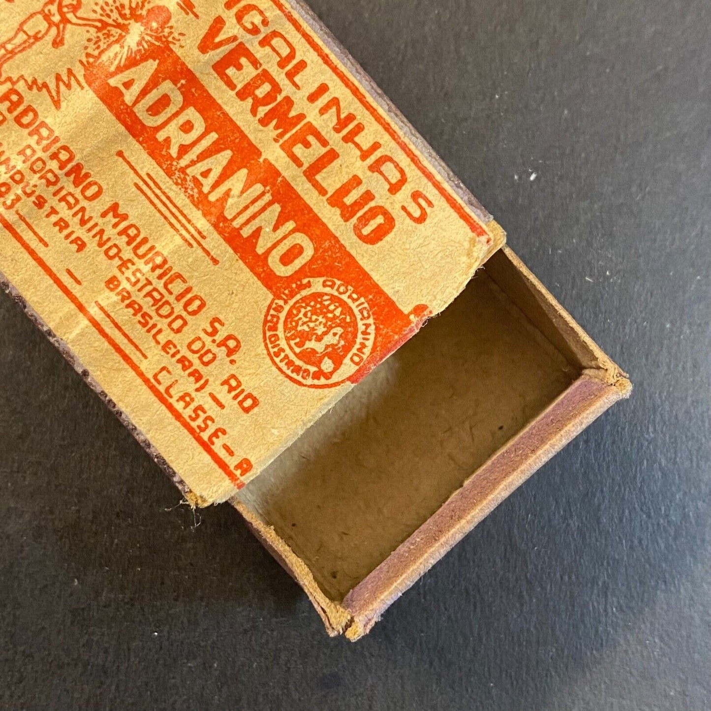 Adrianino Brazilian Paper Label Empty Matchbox c1950-60's VGC