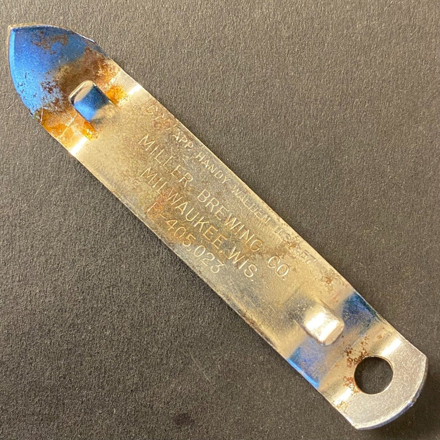 Miller High Life Beer Brewing Milwaukee Vintage Steel Bottle Can Opener 3 1/4"