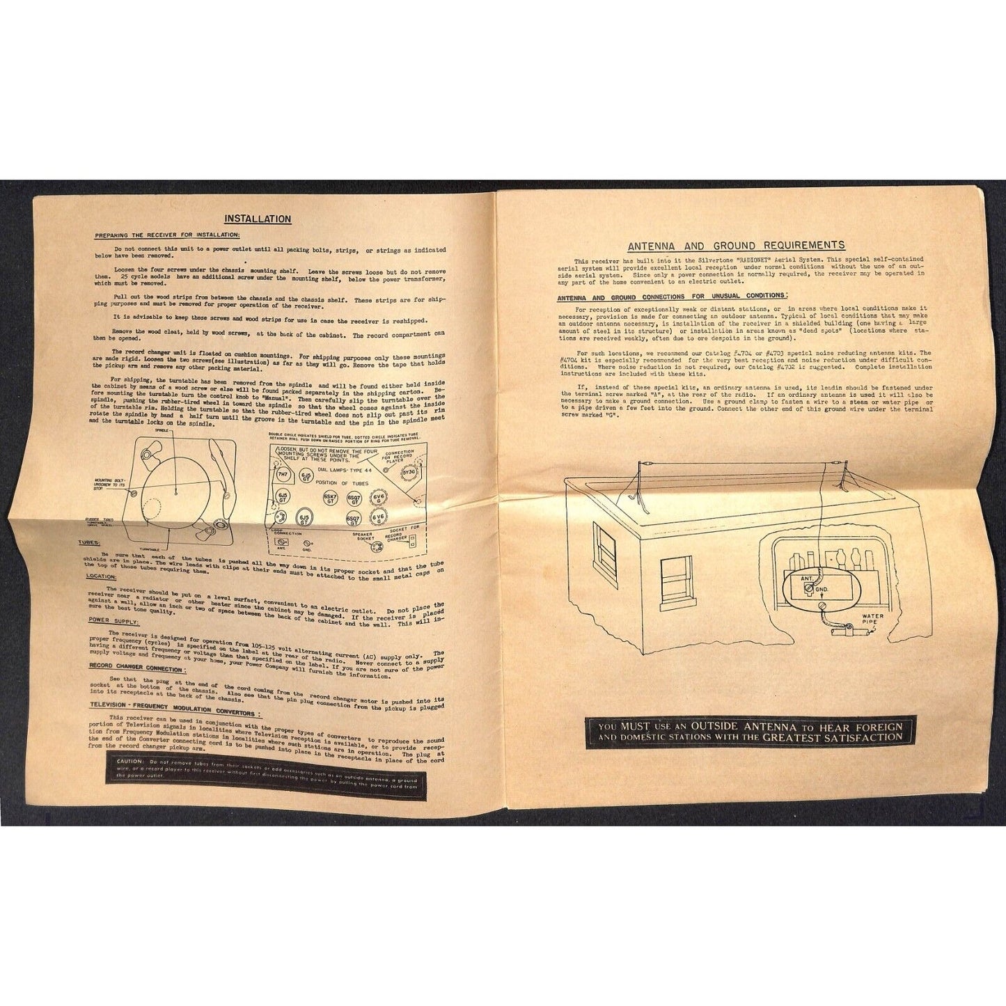 Sears, Roebuck c1931 Parts List & Instructions No. 101.658 Superheterodyne 12pp*