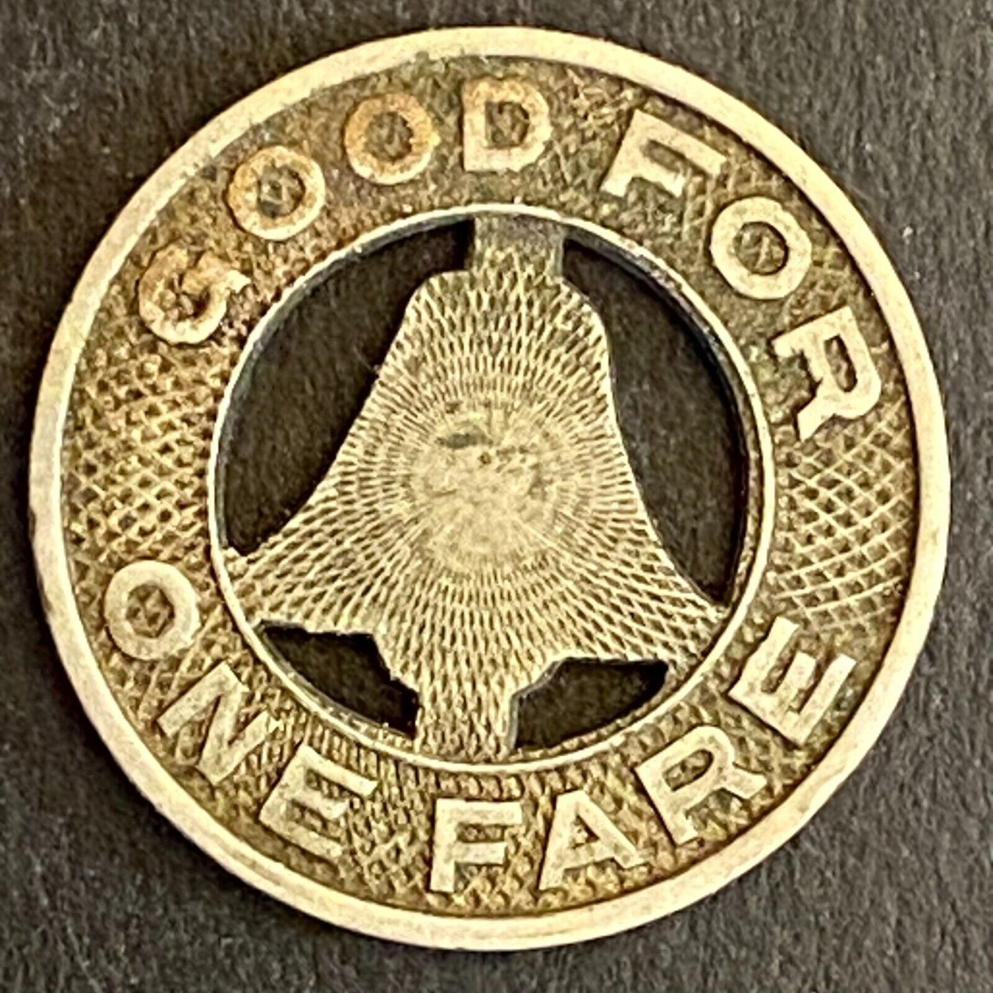 Los Angeles Railway G/F One Fare Transit Token 16mm Scarce