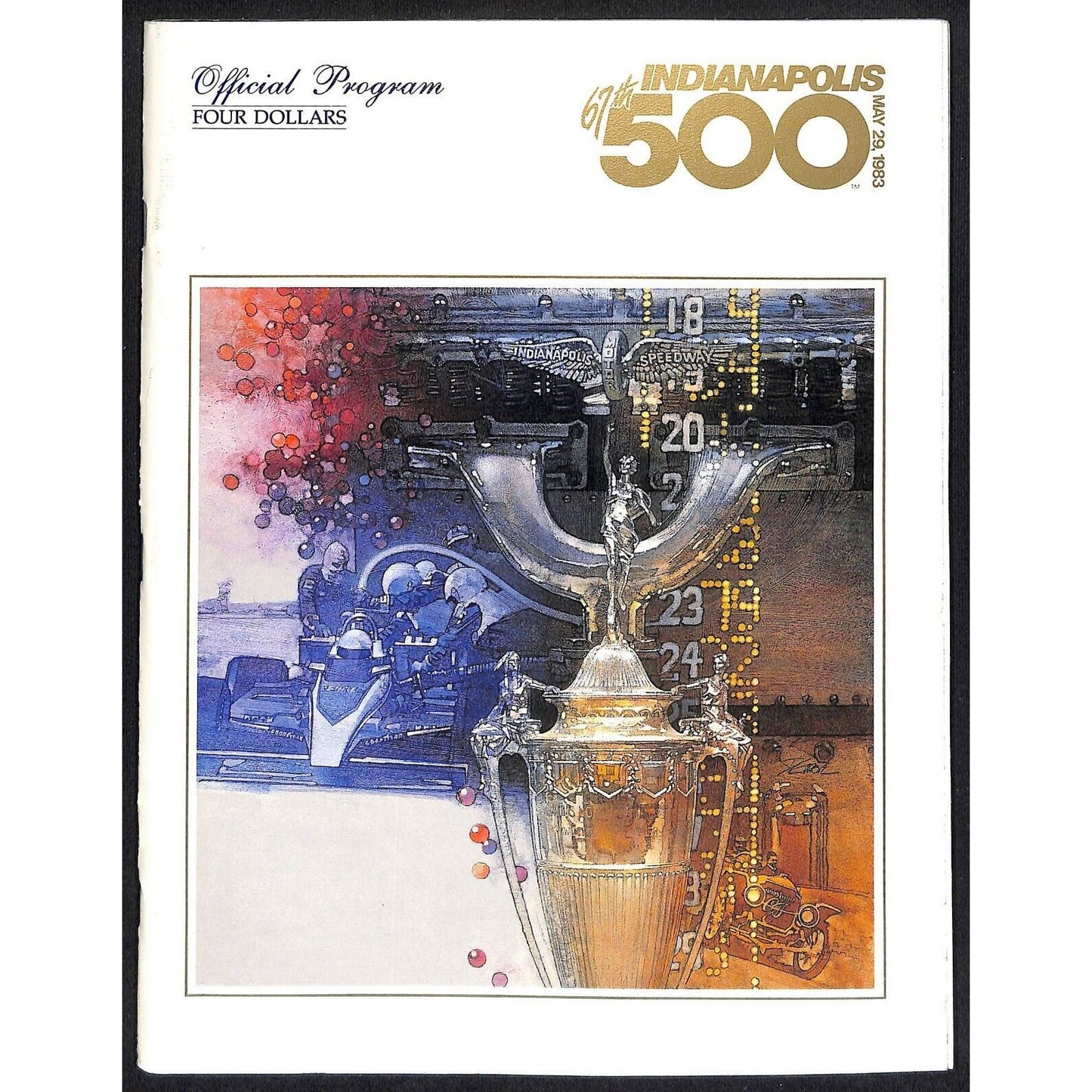 1983 Indianapolis 500 Program Racing VGC 131pp 13oz