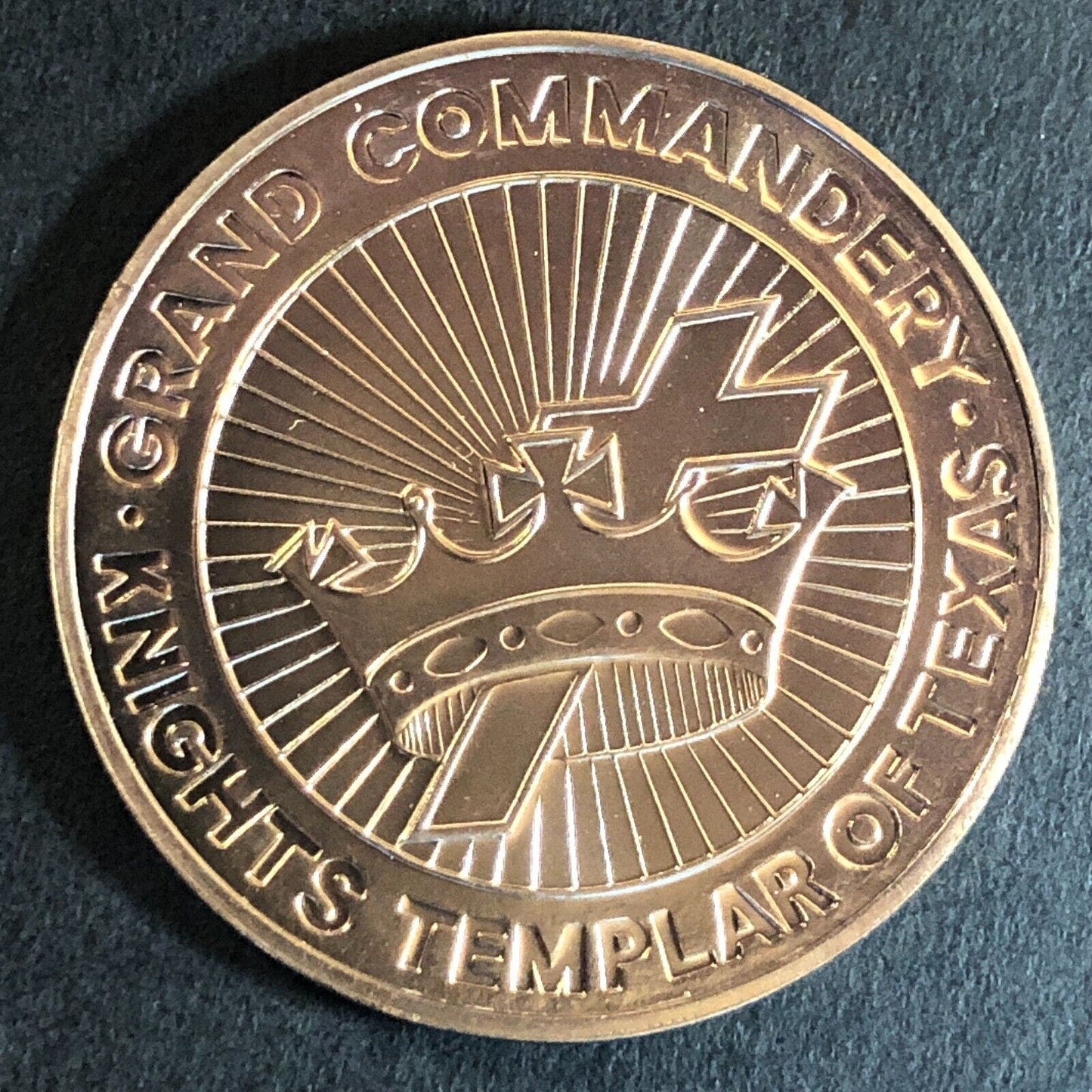 Knights Templar of Texas Amarillo 115th Grand Conclave Medallion 32mm 13g VGC