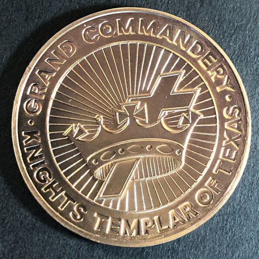 Knights Templar of Texas Amarillo 115th Grand Conclave Medallion 32mm 13g VGC