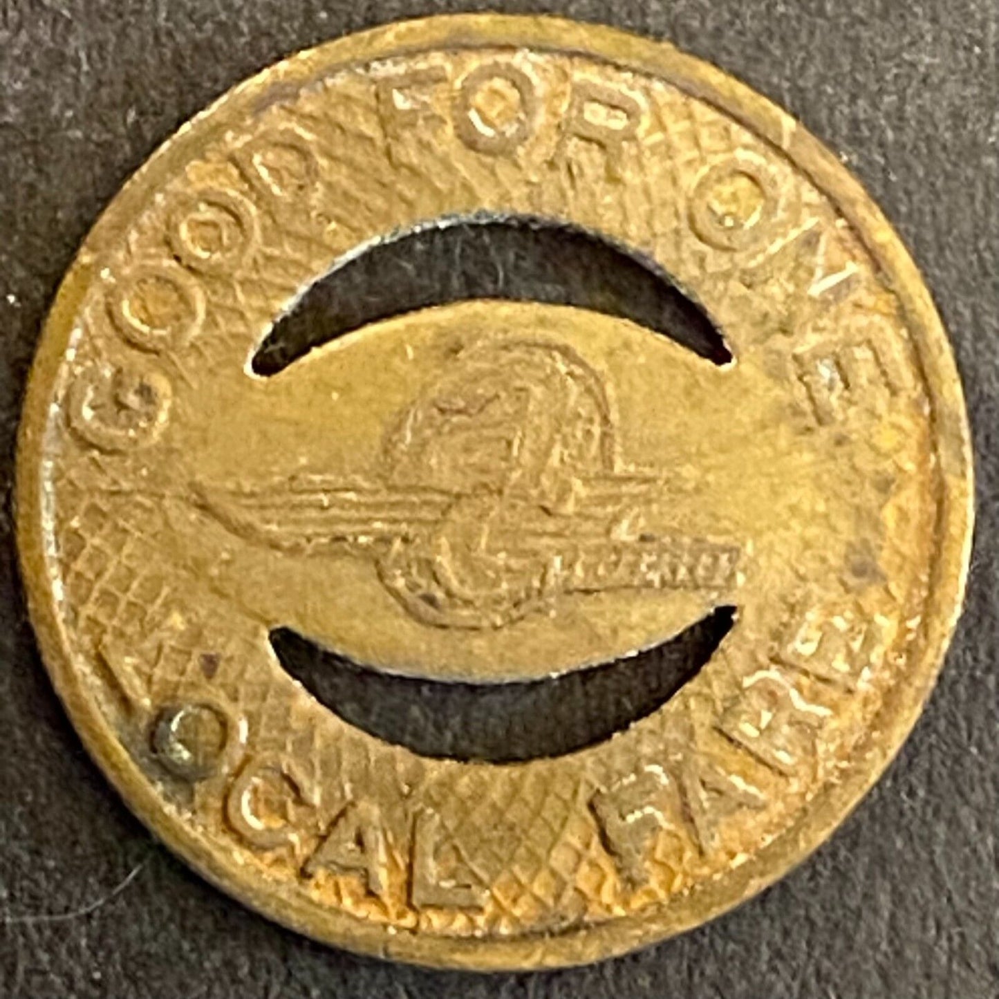 Alameda Contracosta Transit District G/F One Local Fare Token 1961 16mm