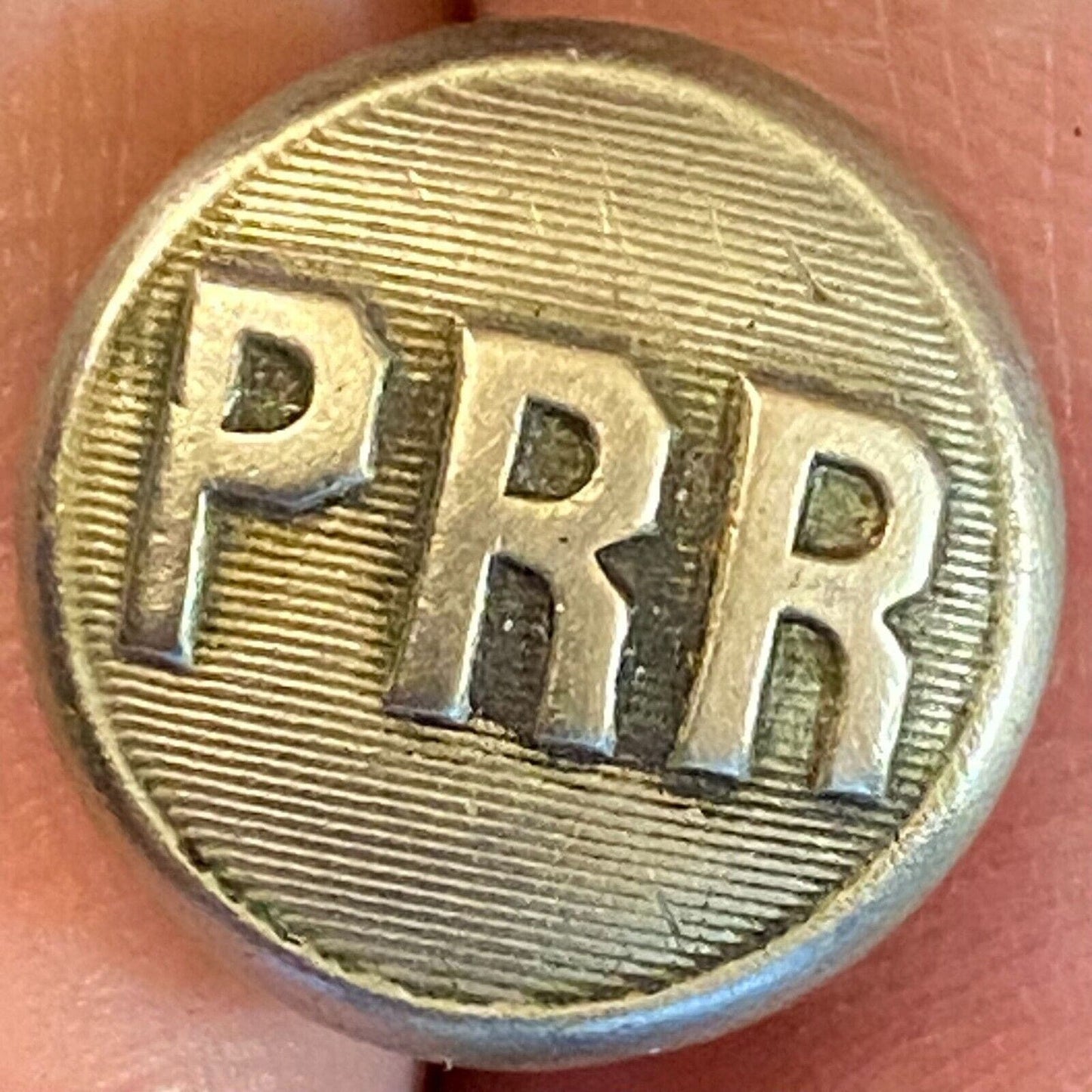 PRR Railroad Uniform Button Convex American RY Supply Co. 14.4mm