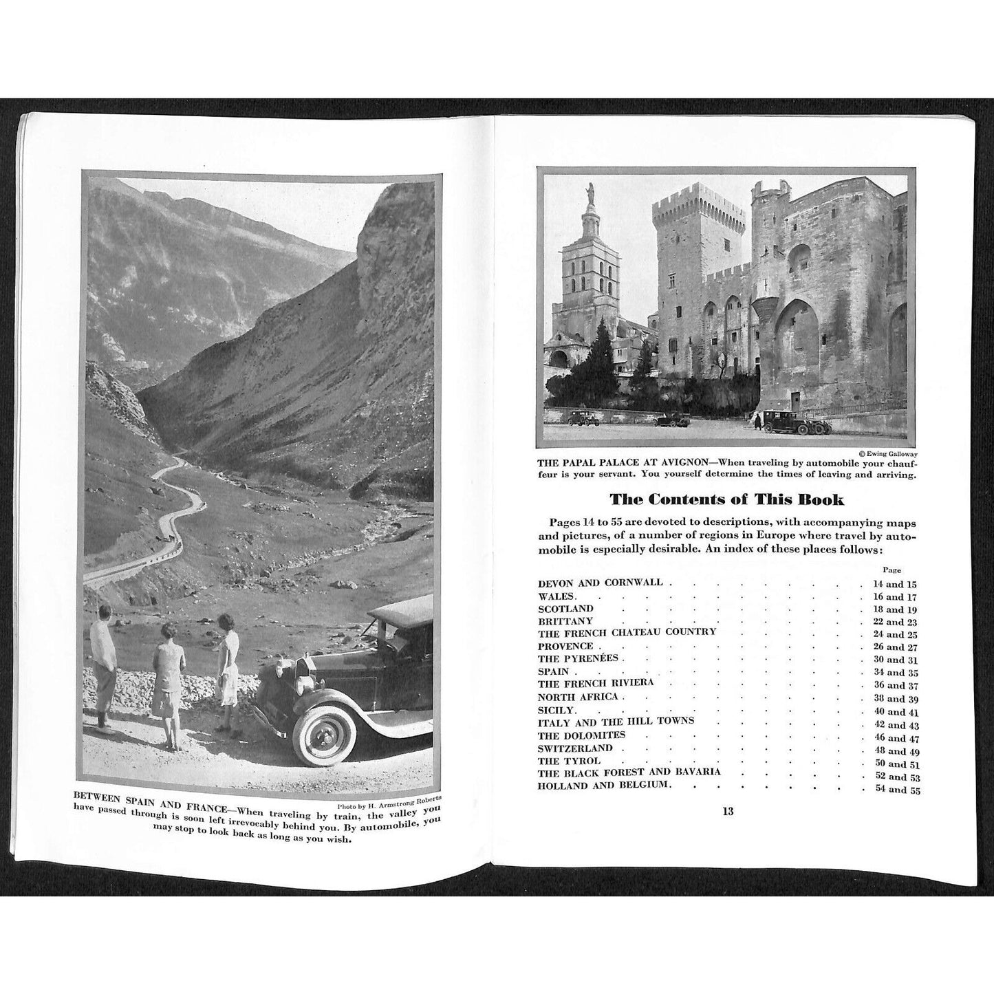 Motoring Abroad Raymond and Whitcomb 1929 "A New Europe" Travel Brochure 55pp