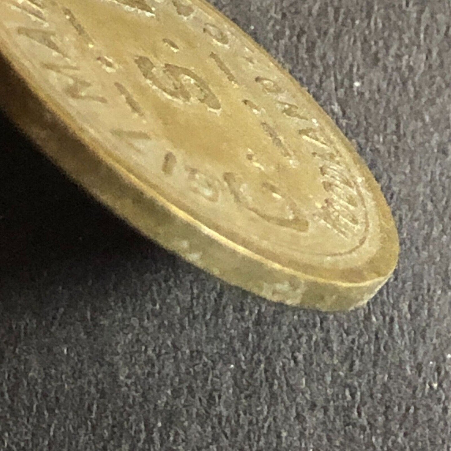 G/F 5c C.S.D. Charles Dunlap Cigars c1920's Trade Token Brass 21mm Woodland CA