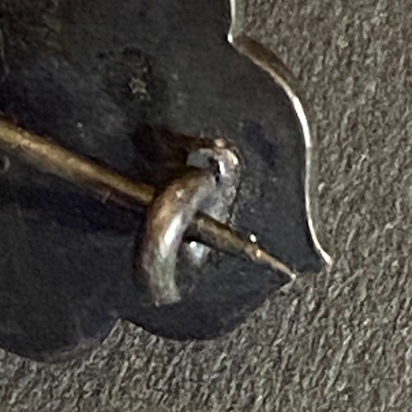 NHS High School?? Color Enameled Lapel Pin 20mm - Marked Sterling Unknown Origin