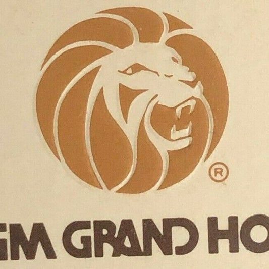 MGM Grand Hotel Las Vegas c1970's-80's Full Matchbook