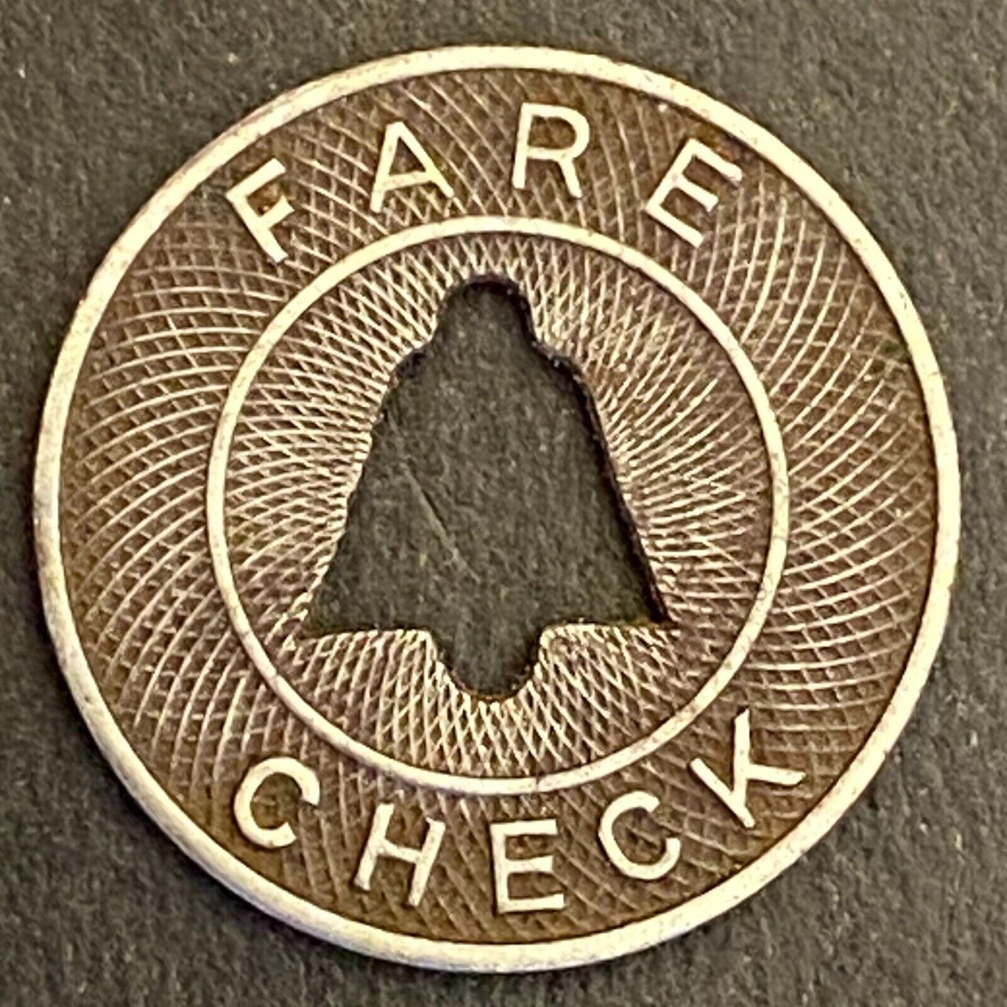 Lehigh Valley Transit Co (Allentown, PA) "Fare Check" Transit Token 16mm (#6)