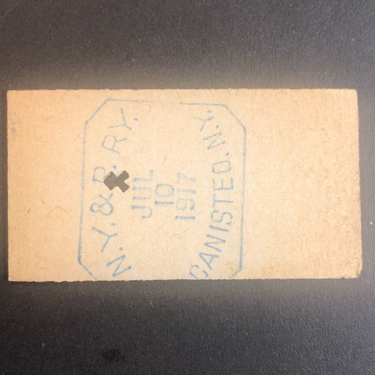 New York & Pennsylvania Railroad July 10 1917 Rexville, NY Ticket #30218