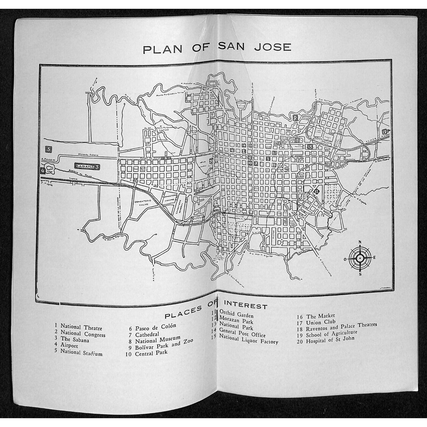 "Sightseeing in Costa-Rica" Tour Brochure w/ Tour Info & RR Map July 1939 48pp