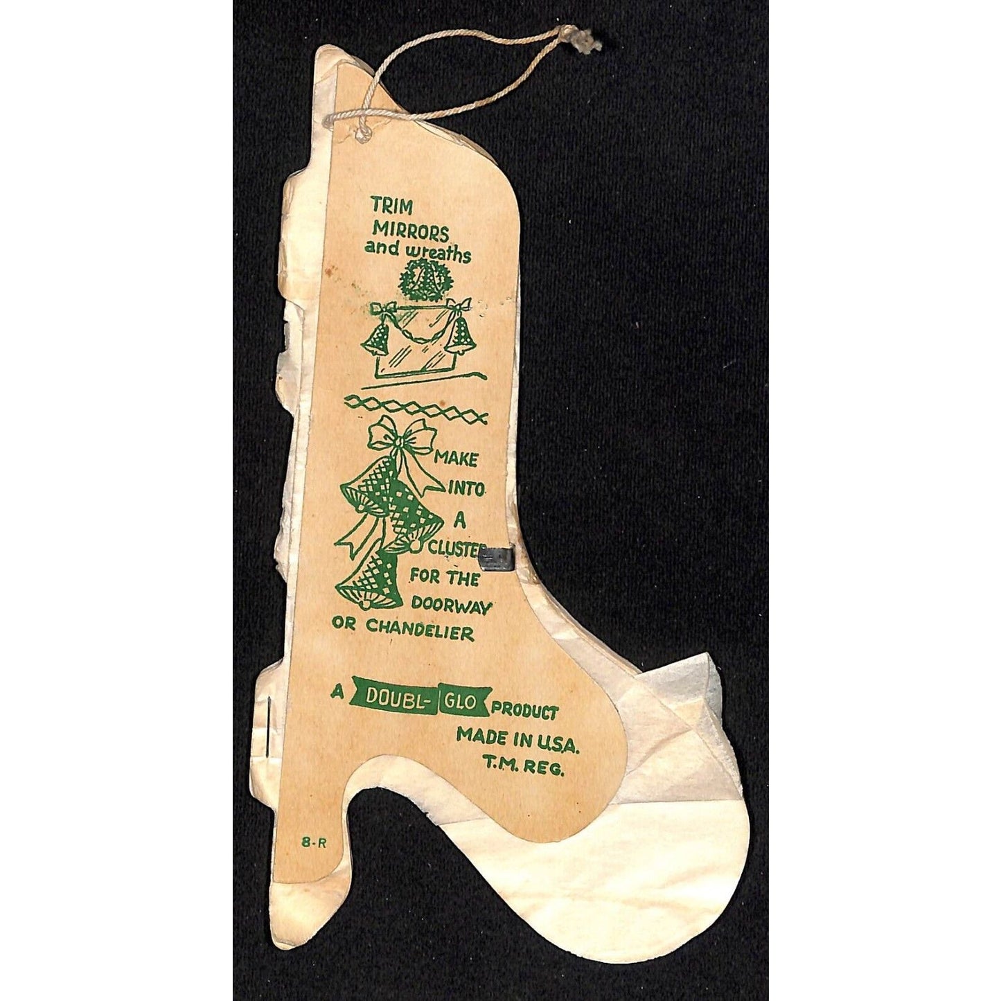 Vintage Honeycomb Tissue Paper Bell 7" Doubl-Glo