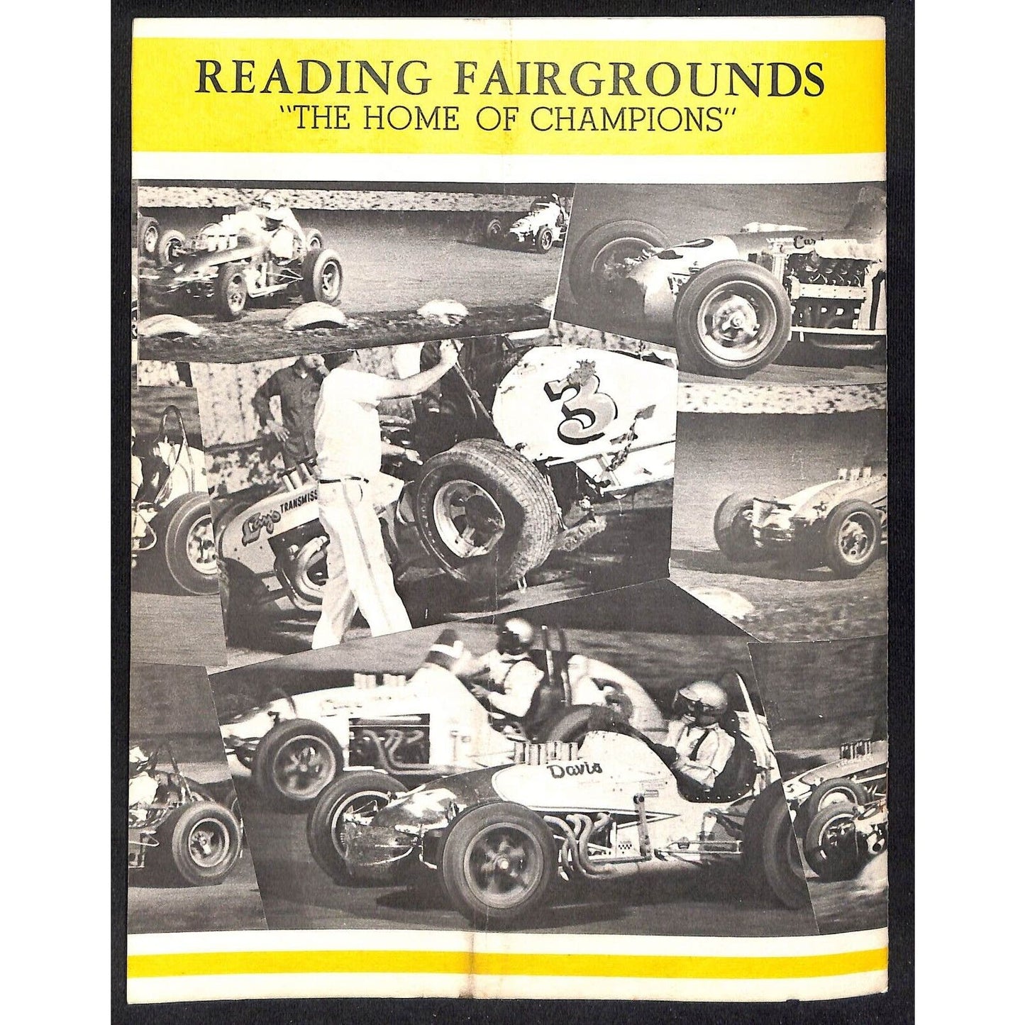 Reading Fairgrounds 1969 USAC Auto Races Program Sprint Car Opener 12pp*