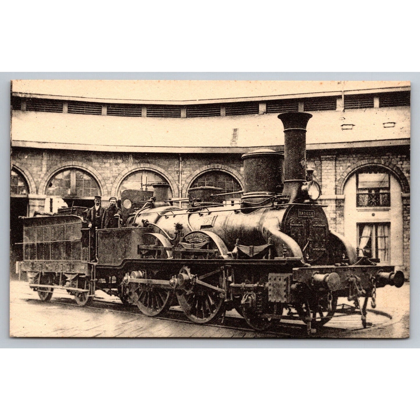French Railroad RPPC* Postcard Machine 875 Series 744-897 c1900 H.M.P.