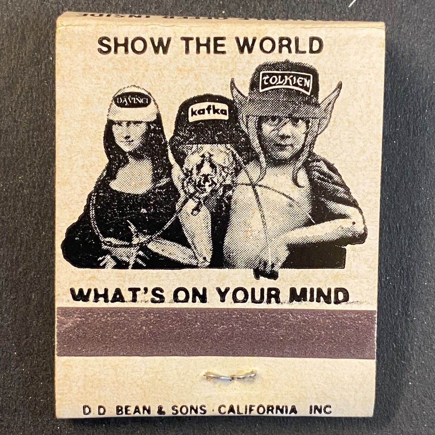 "Put on Your Thinking Cap" Groucho Einstein Full Matchbook c1973-80's VGC