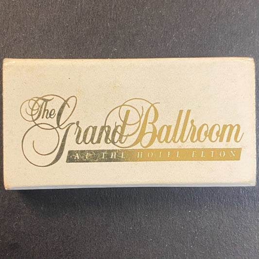 Grand Ballroom at the Hotel Elton Waterbury, CT Vintage Matchbox VGC Scarce