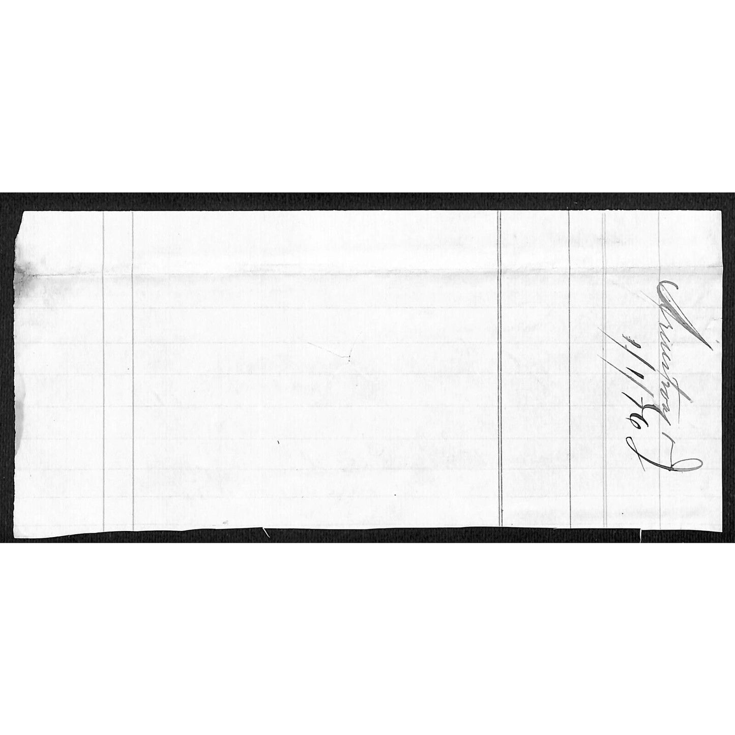 1876 Armstrong & Johnson / Henry Elling* Virginia City, MT Receipt for Gloves