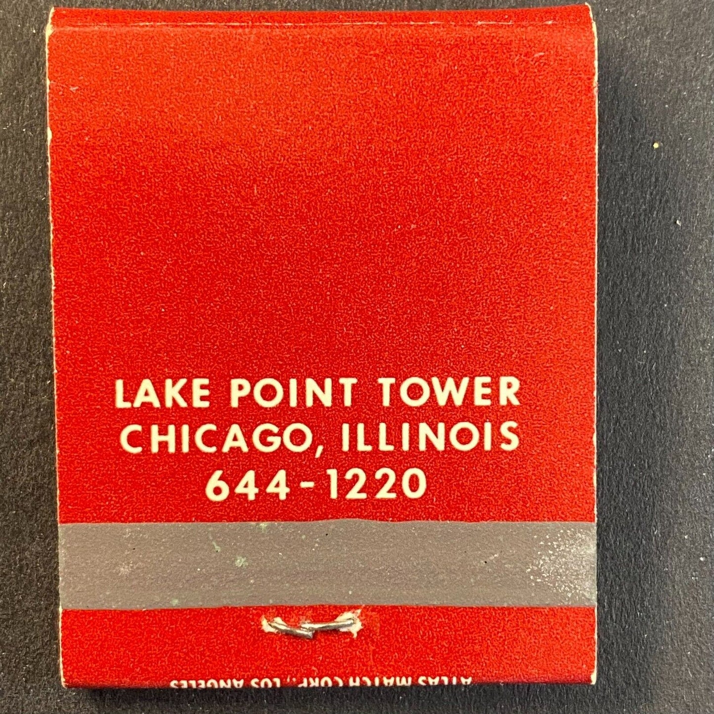Bill and Charles Restaurant Lake Point Tower Chicago c1973-80's Full Matchbook