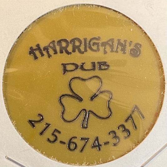 Hatboro, PA Harrigan's Pub c2006 Plastic "Free Drink" Token Olive Green
