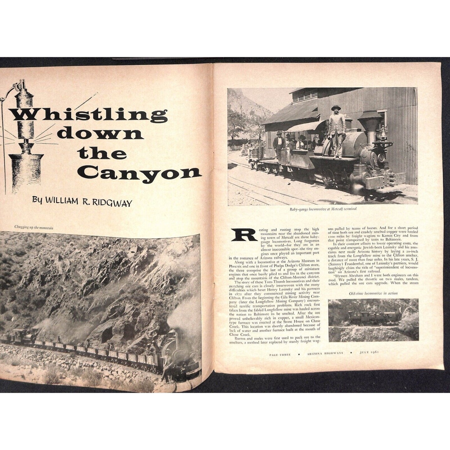 Arizona Highways Magazine July 1961 Birds Issue 40pp VGC