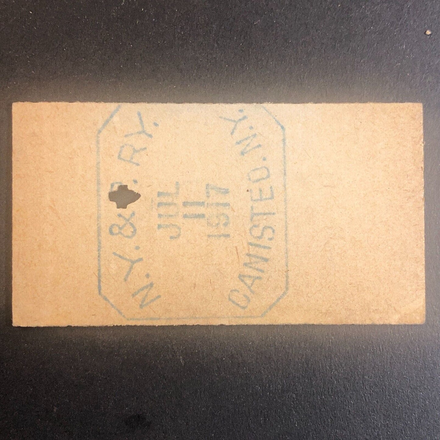 New York & Pennsylvania Railroad July 11 1917 Greenwood, NY Ticket #53532