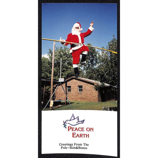 "Skin & Bones" Circus High Wire Performer Christmas Greeting Card Real Photo*