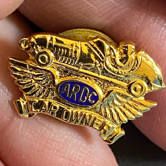 ARDC American Racing Drivers Club c1948-50's Enameled Lapel Pin "Car Owner" VGC