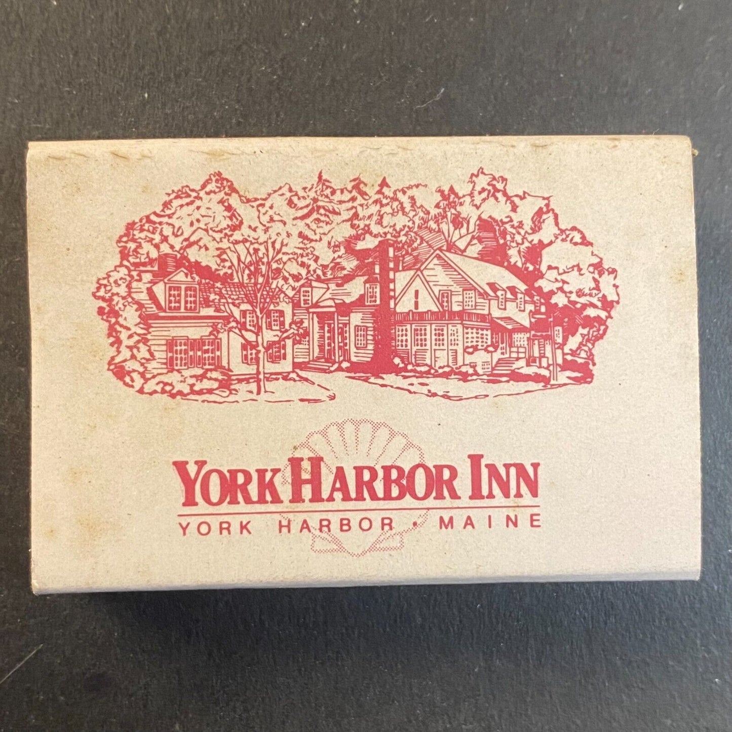 York Harbor Inn Maine Restaurant Vintage Matchbox Scarce w/ Map