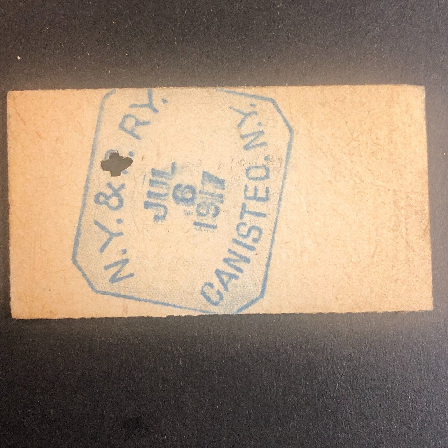 New York & Pennsylvania Railroad July 6 1917 Rexville, NY Ticket #30211