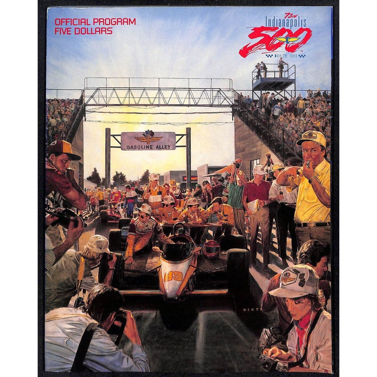 1989 Indianapolis 500 Program Racing VGC 190pp 1lb 6oz