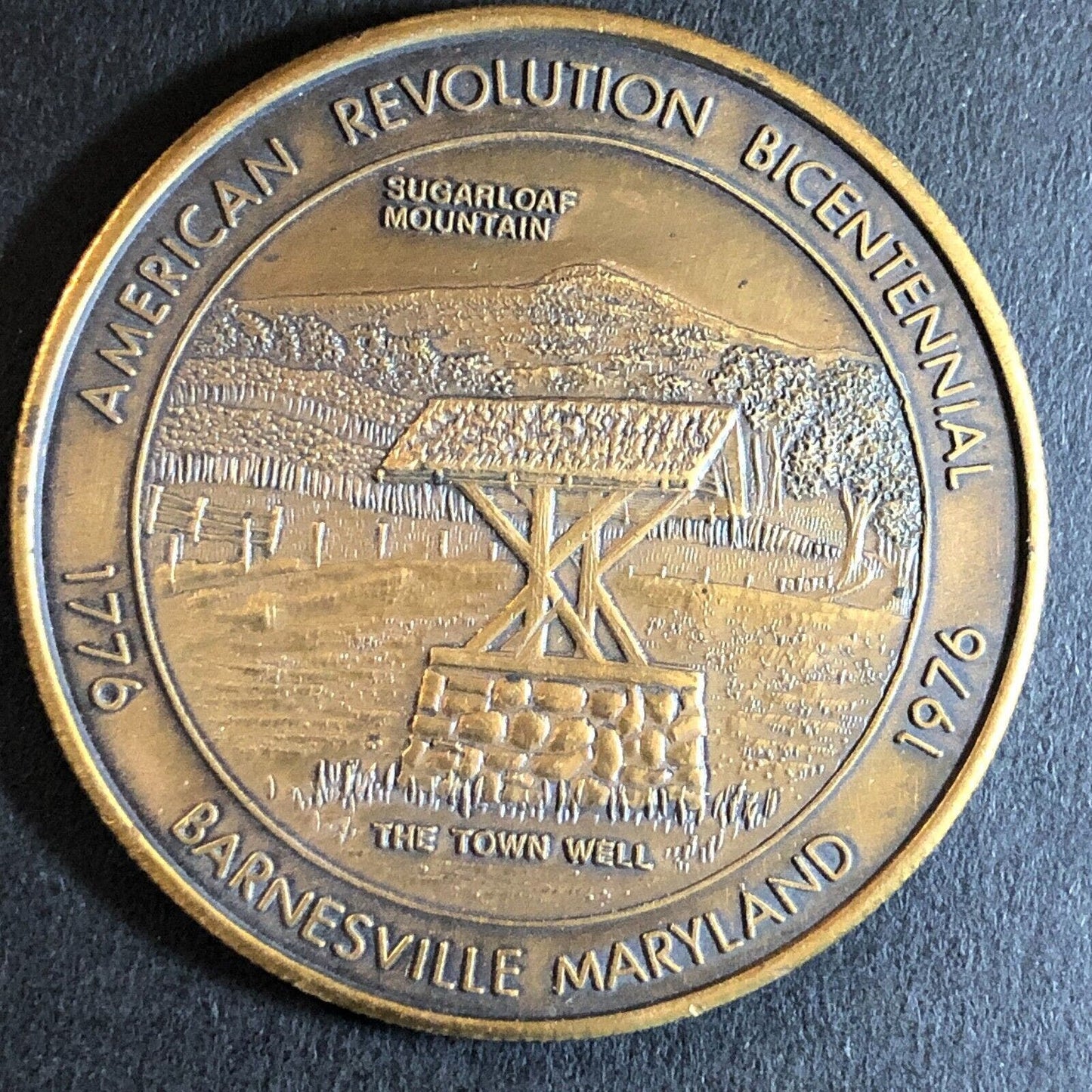 American Revolution Bicentennial 1976 Barnesville, MD Medallion 39mm 21g