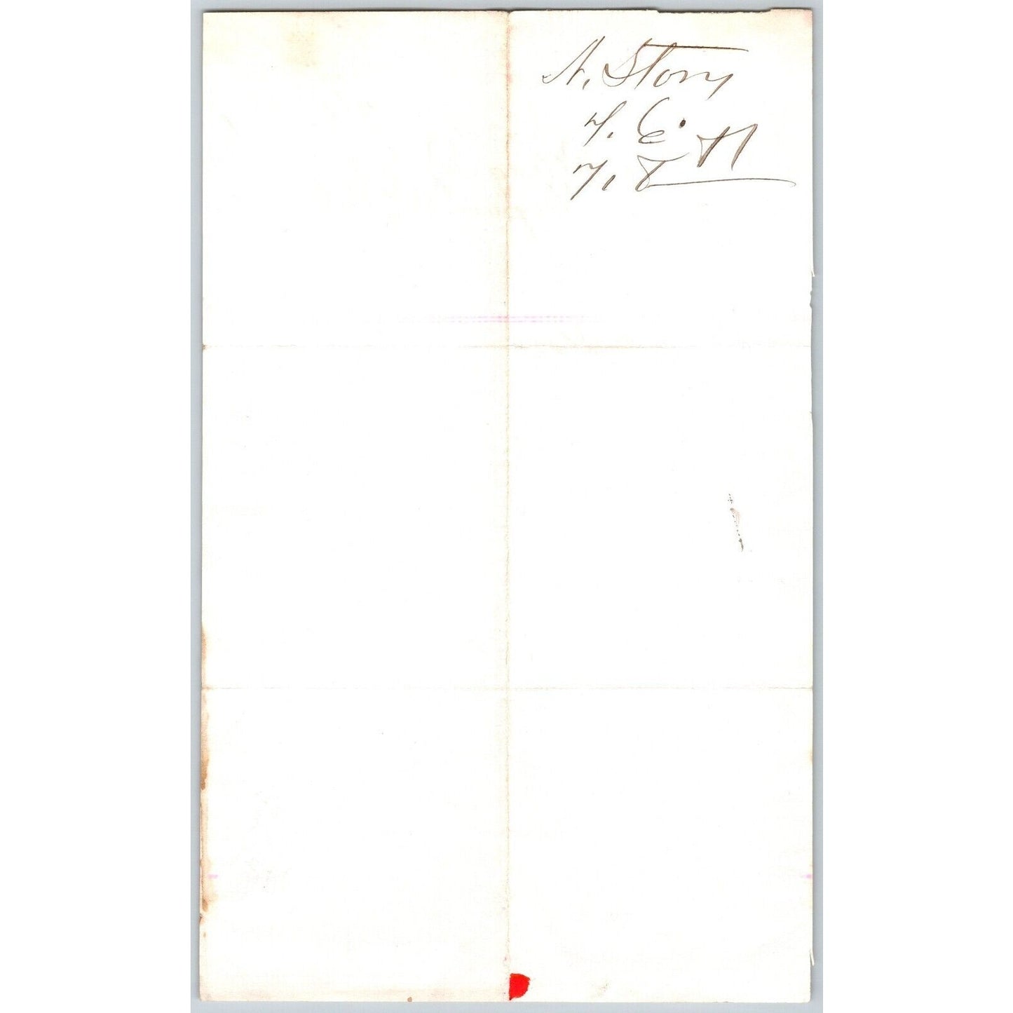 Nelson Story, Banker Bozeman, MT 1881 Statement - Billhead to Henry Elling*