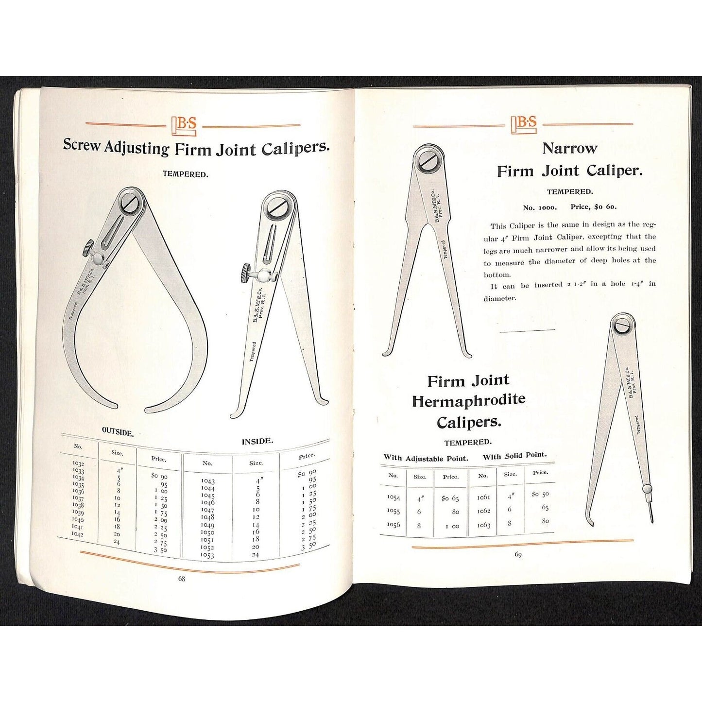 Brown & Sharpe Catalog 109 Mechanical Machinists Tools 183pp w/ Prices c1907 VGC