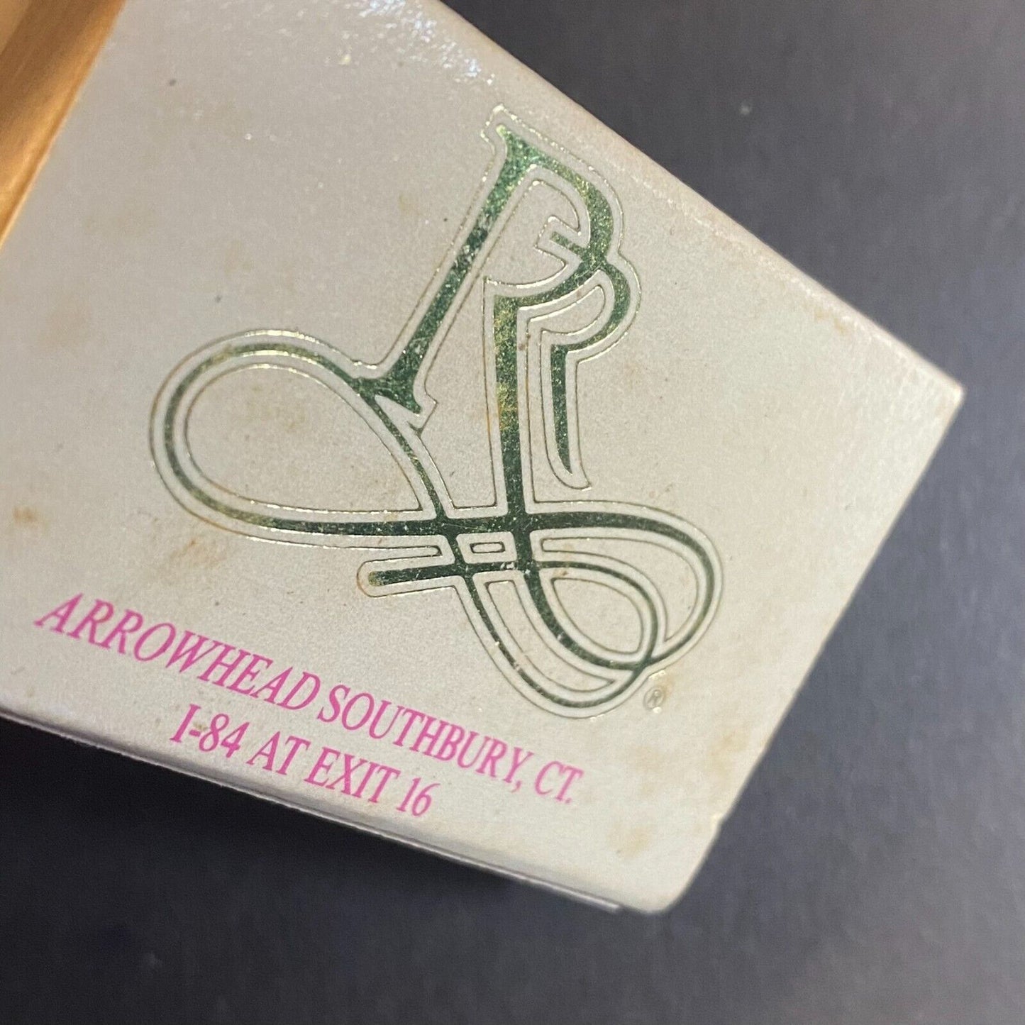 Arrowhead Restaurant Southbury, CT Vintage Matchbox Scarce