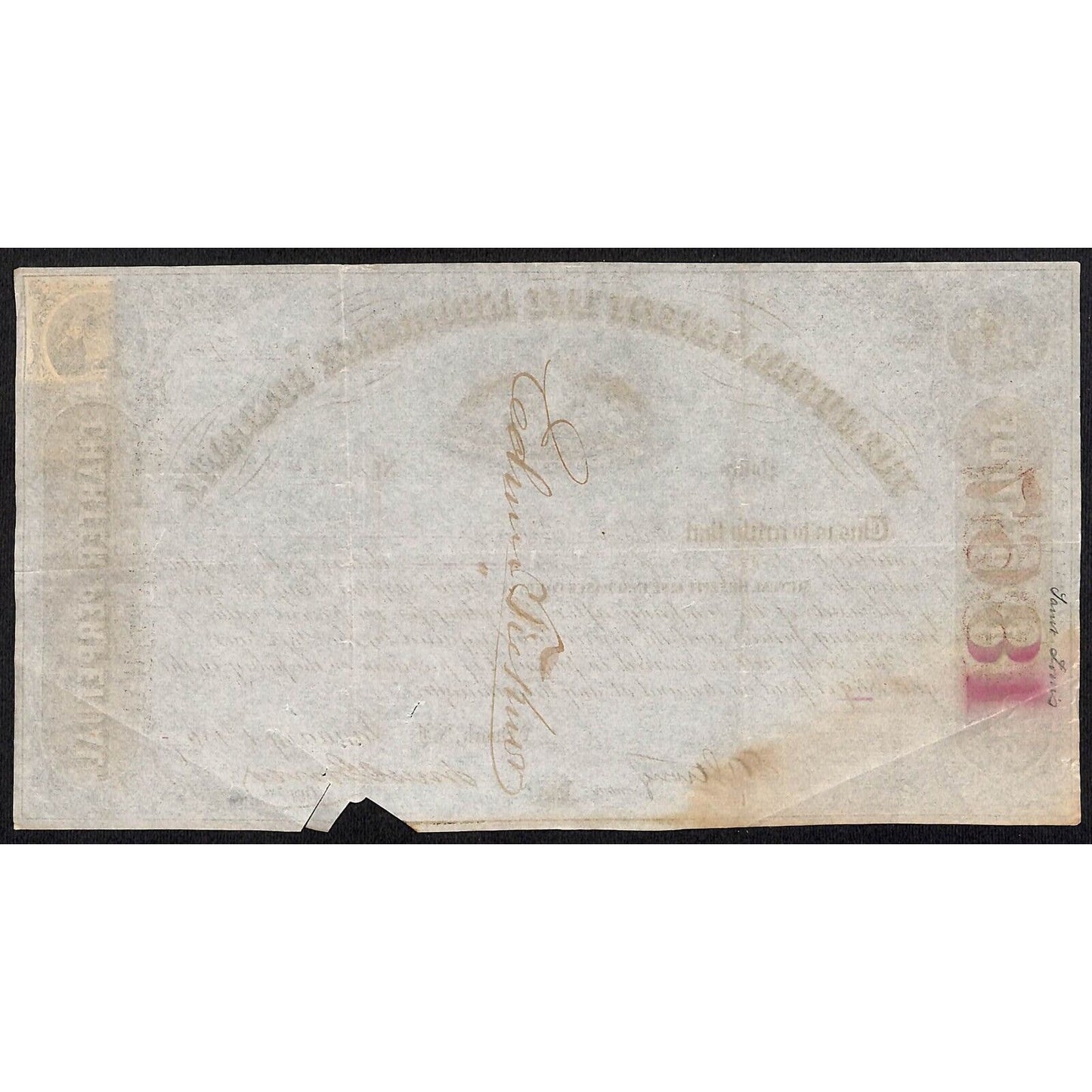 Mutual Benefit Life Insurance Co. 1867 Dividend Certificate to Edwin Licknor ?