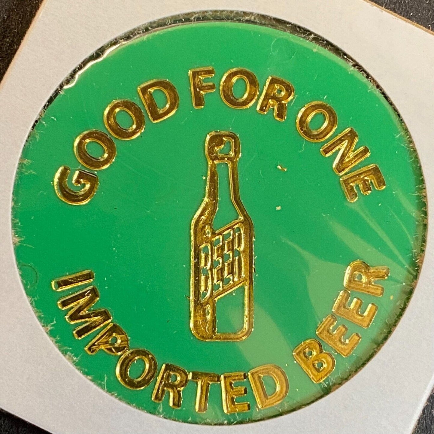 Monessen, PA BPOE Lodge 773 c1980's Plastic Token Drinks "G/F One Imported Beer"