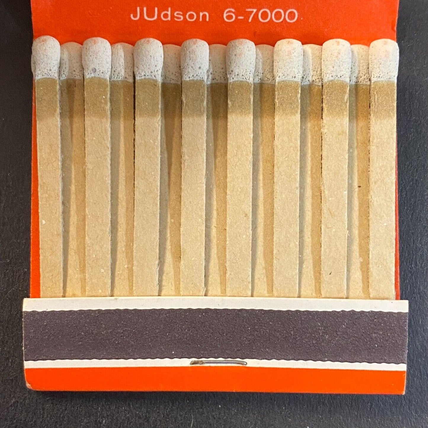 New York Hilton at Rockefeller Center rue Des Gourmets c1960's Full Matchbook VG