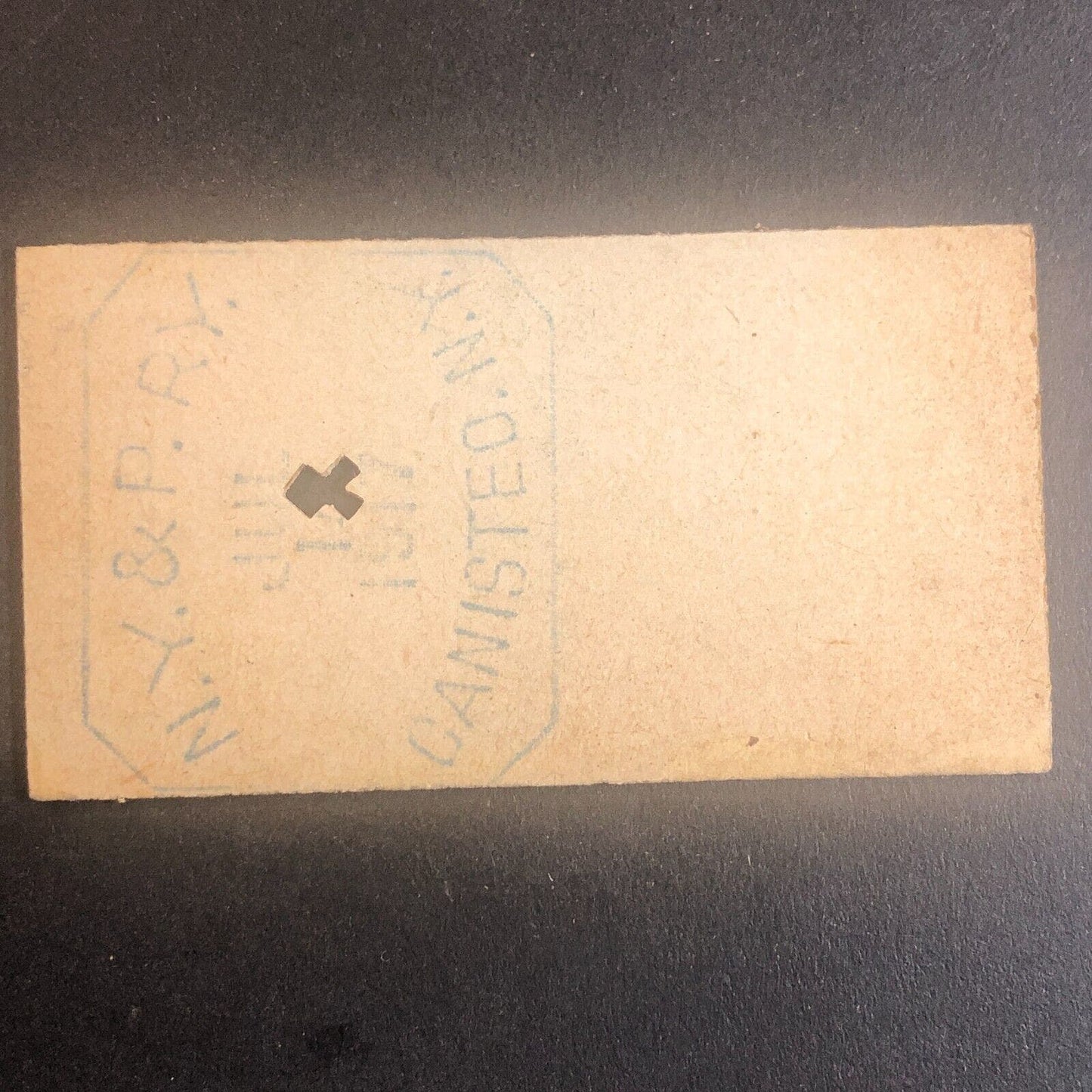 New York & Pennsylvania Railroad July 14 1917 Greenwood, NY Ticket #53552