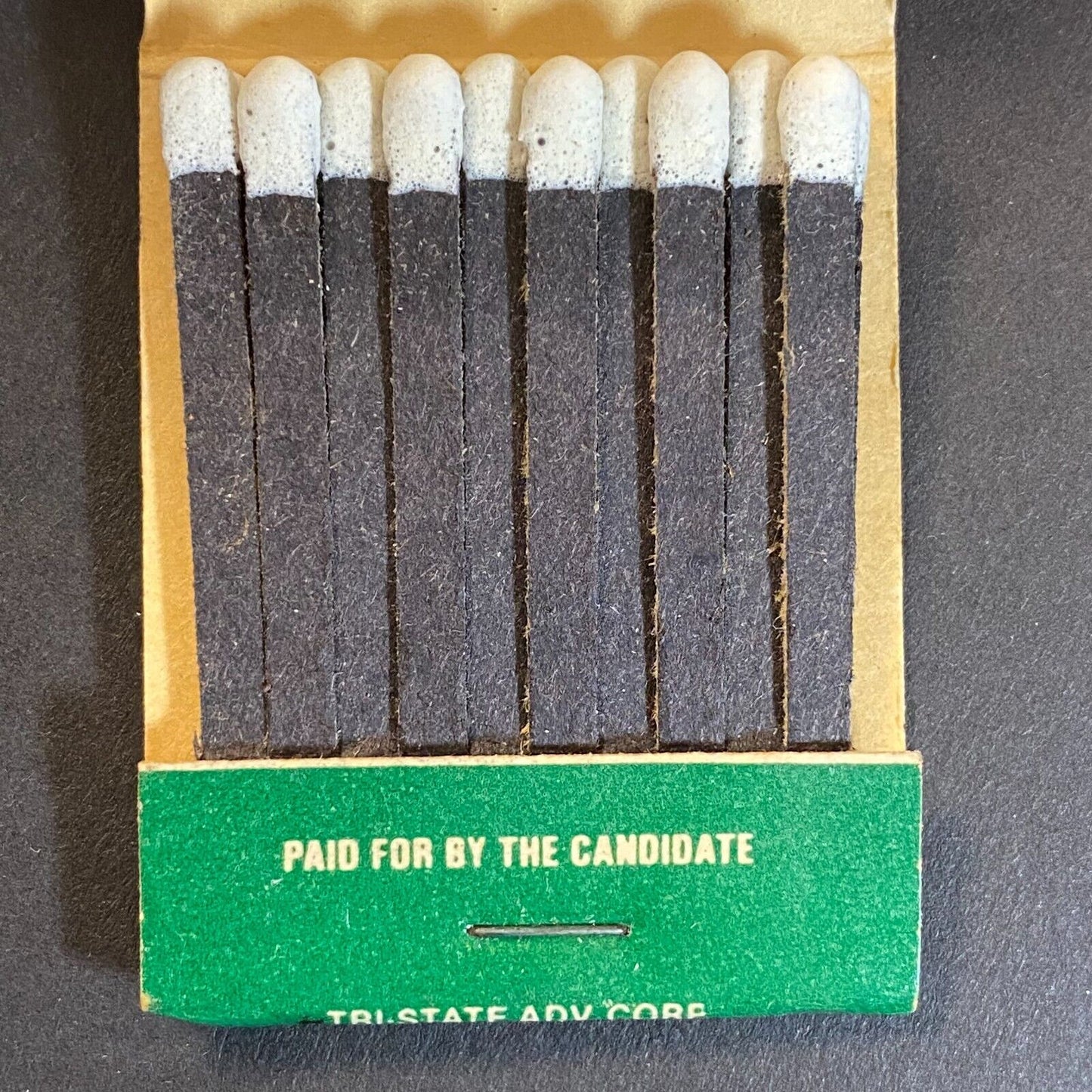 Richard J. Burns Fairland School Board Full Matchbook c1974-80's