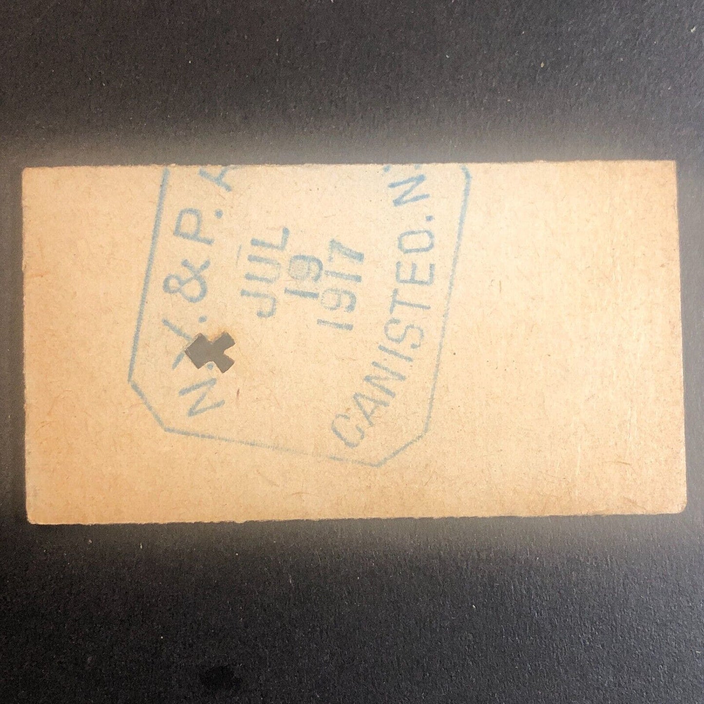 New York & Pennsylvania Railroad July 19 1917 Greenwood, NY Ticket #53574