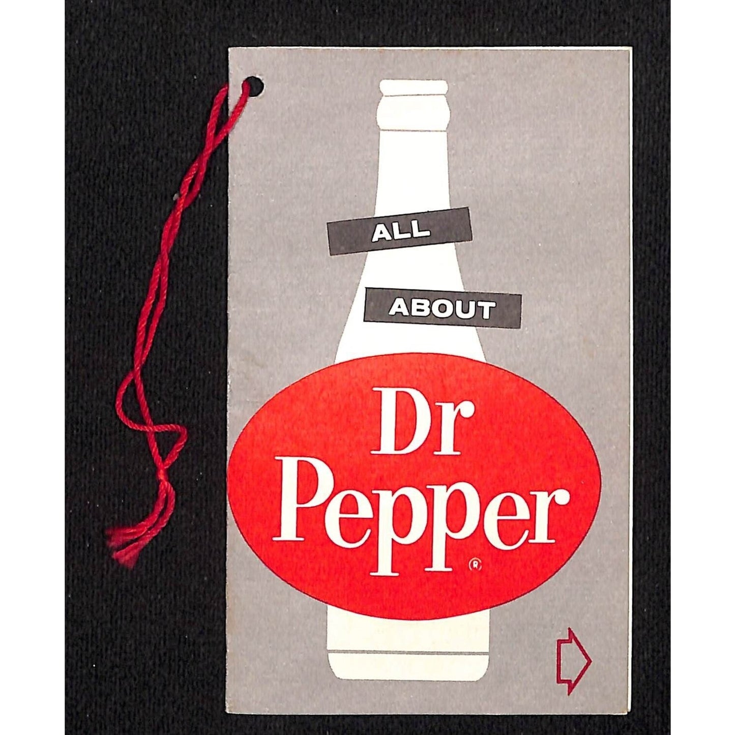 c1950 "All About Dr. Pepper" Soda Advertising Display Card VGC (#1)