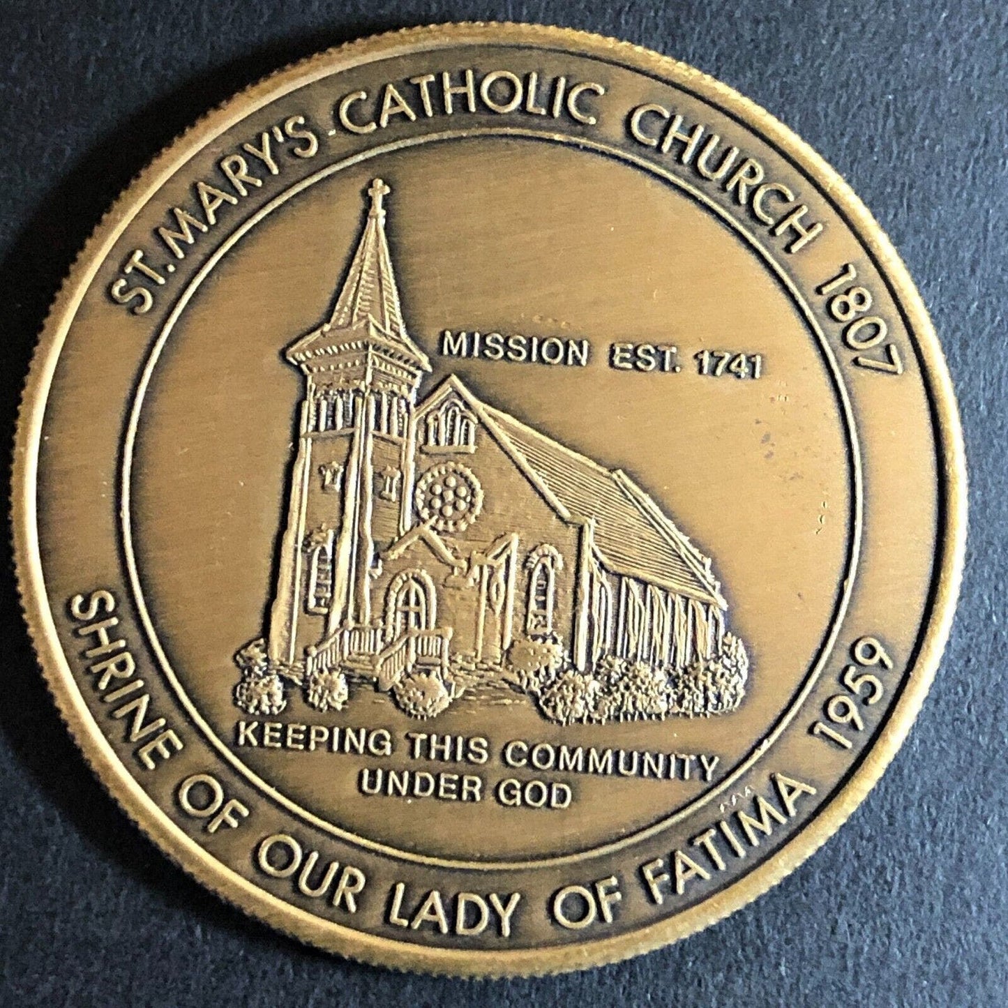 American Revolution Bicentennial 1976 Barnesville, MD Medallion 39mm 21g